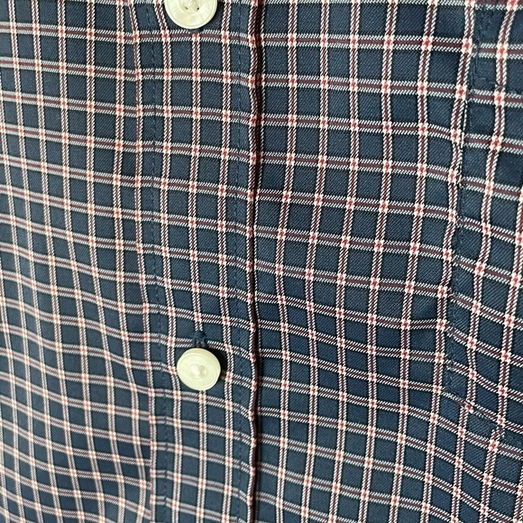 UNTUCKit Men’s Long Sleeve Button Down Red Blue Plaid Shirt Slim‎ Fit Size Large - Picture 3 of 6